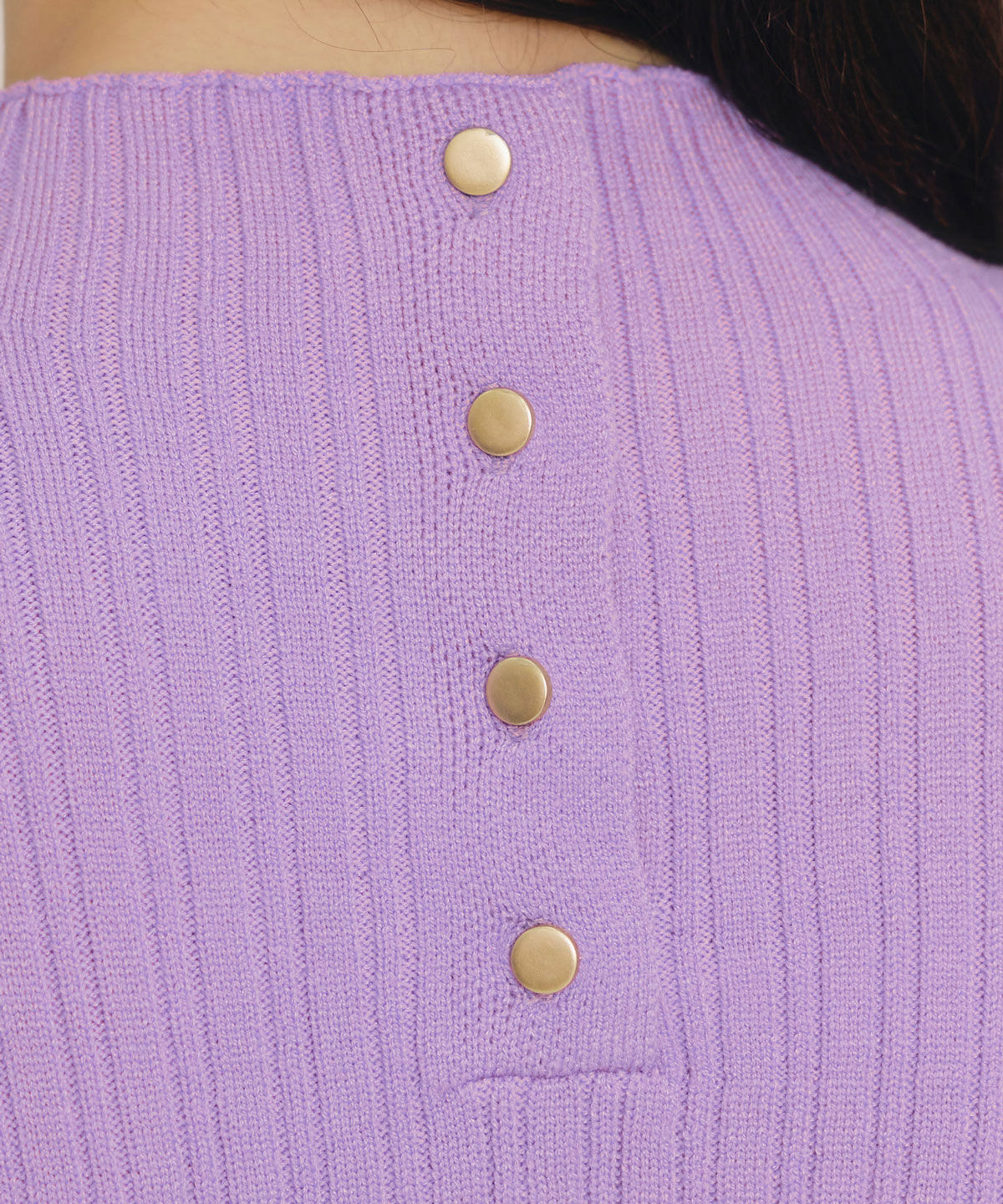 REDYAZEL「レイヤードデザインランダムリブニットプルオーバー」|ニット・セーター|