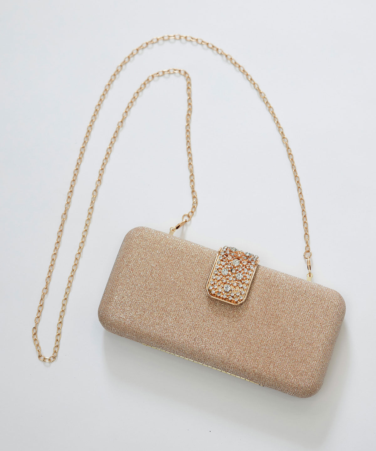 REDYAZEL「グリッター2WAYクラッチバッグ」|ショルダー・メッセンジャー|ゴールド