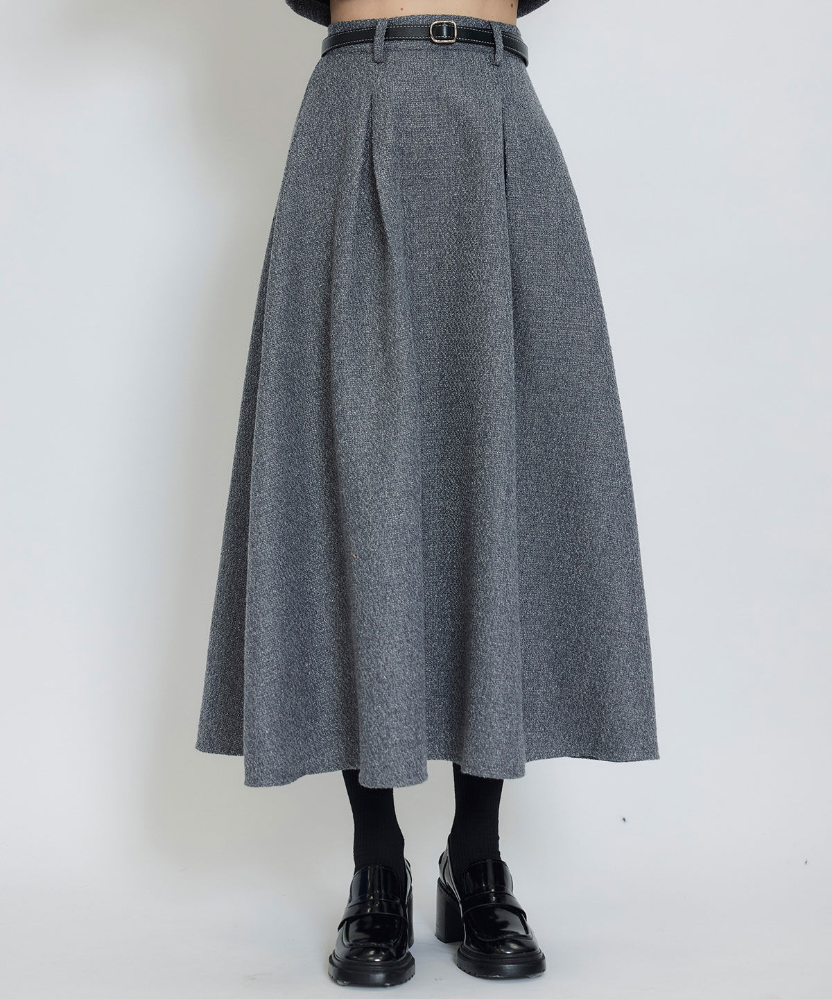 REDYAZEL「ダブルステッチツイードブラウス&times;フレアロングスカートセットアップ」|ワンピース|