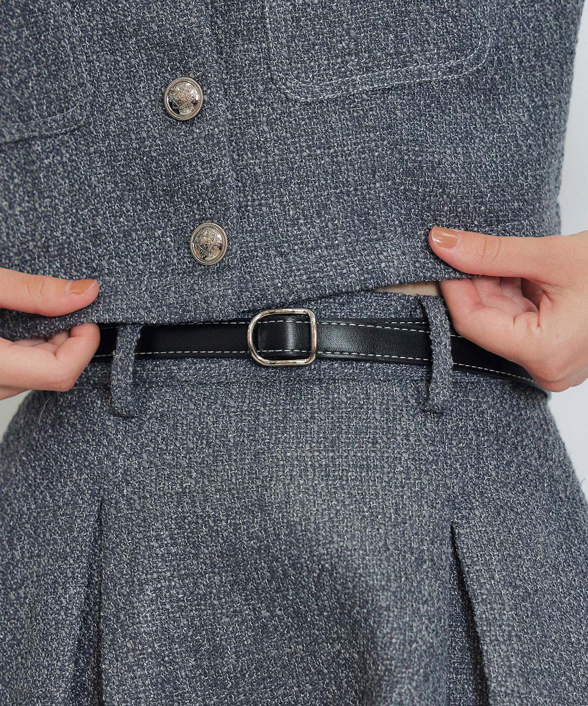 REDYAZEL「ダブルステッチツイードブラウス&times;フレアロングスカートセットアップ」|ワンピース|