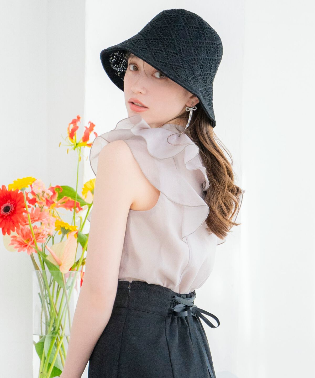 WILLSELECTION「ナローリボンシアーブラウス」|シャツ・ブラウス|