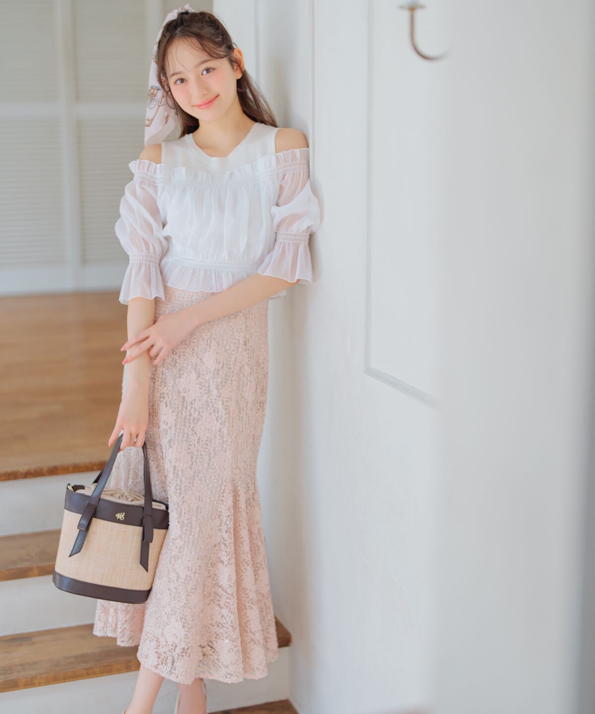 WILLSELECTION「レイヤード風オフショルニットプルオーバー」|ニット・セーター|