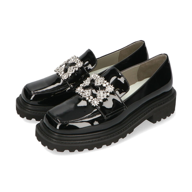 ORiental TRaffic「ビジューモチーフエナメルローファー/31113」|パンプス|