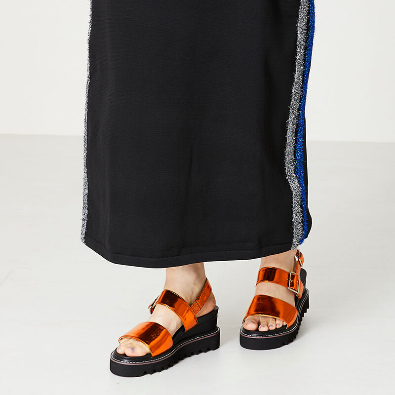 ORiental TRaffic「【アウトレット価格】厚底ワイドベルトサンダル/41210」|サンダル|