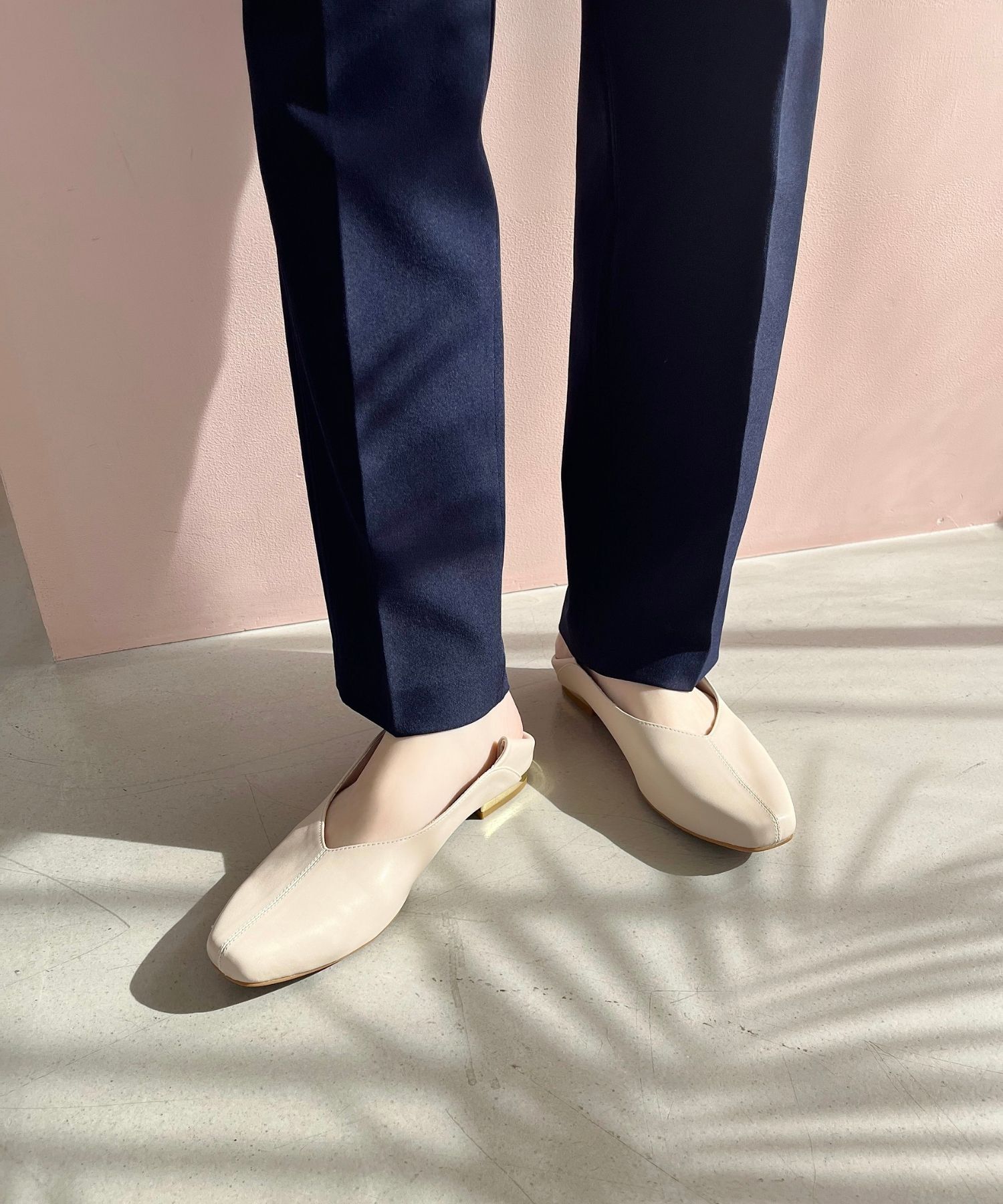 ORiental TRaffic「●通年使える●センターシームバブーシュ/51107 パンプス フラット 柔らかい」|パンプス|