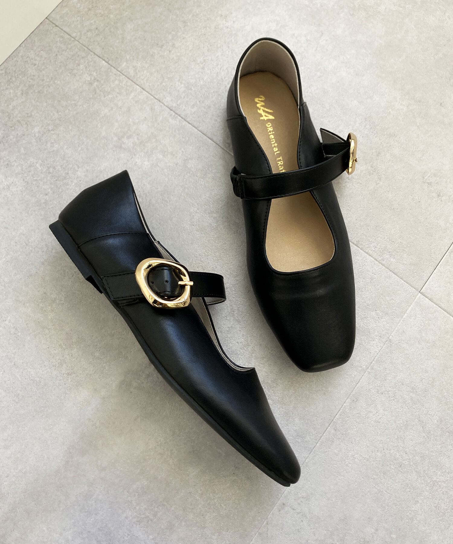 WA Oriental TRaffic「柔らか ストラップ フラット パンプス /52104 フィット クッション」|パンプス|