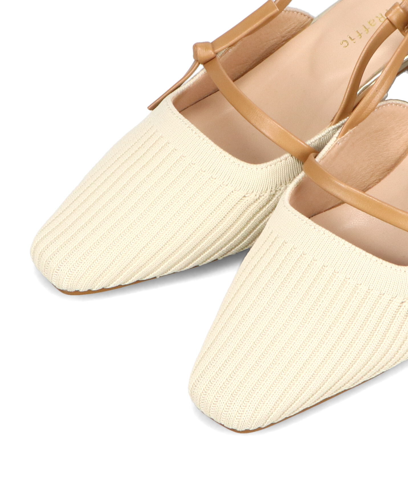 ORiental TRaffic「●2025春夏新作●リブニット細ストラップパンプス/51114 人気 トレンド 売れてる パンプス ニット」|パンプス|