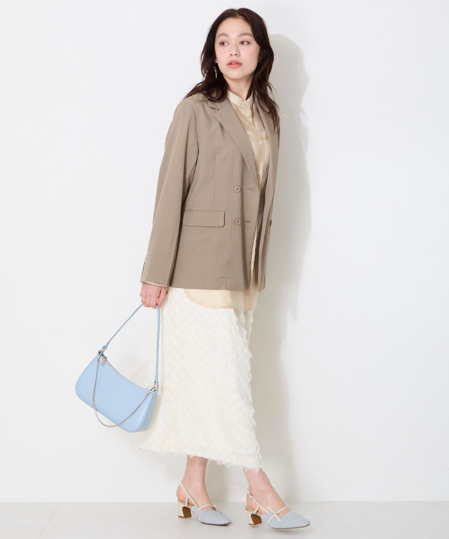 ORiental TRaffic「●2025春夏新作●リブニット細ストラップパンプス/51114 人気 トレンド 売れてる パンプス ニット」|パンプス|