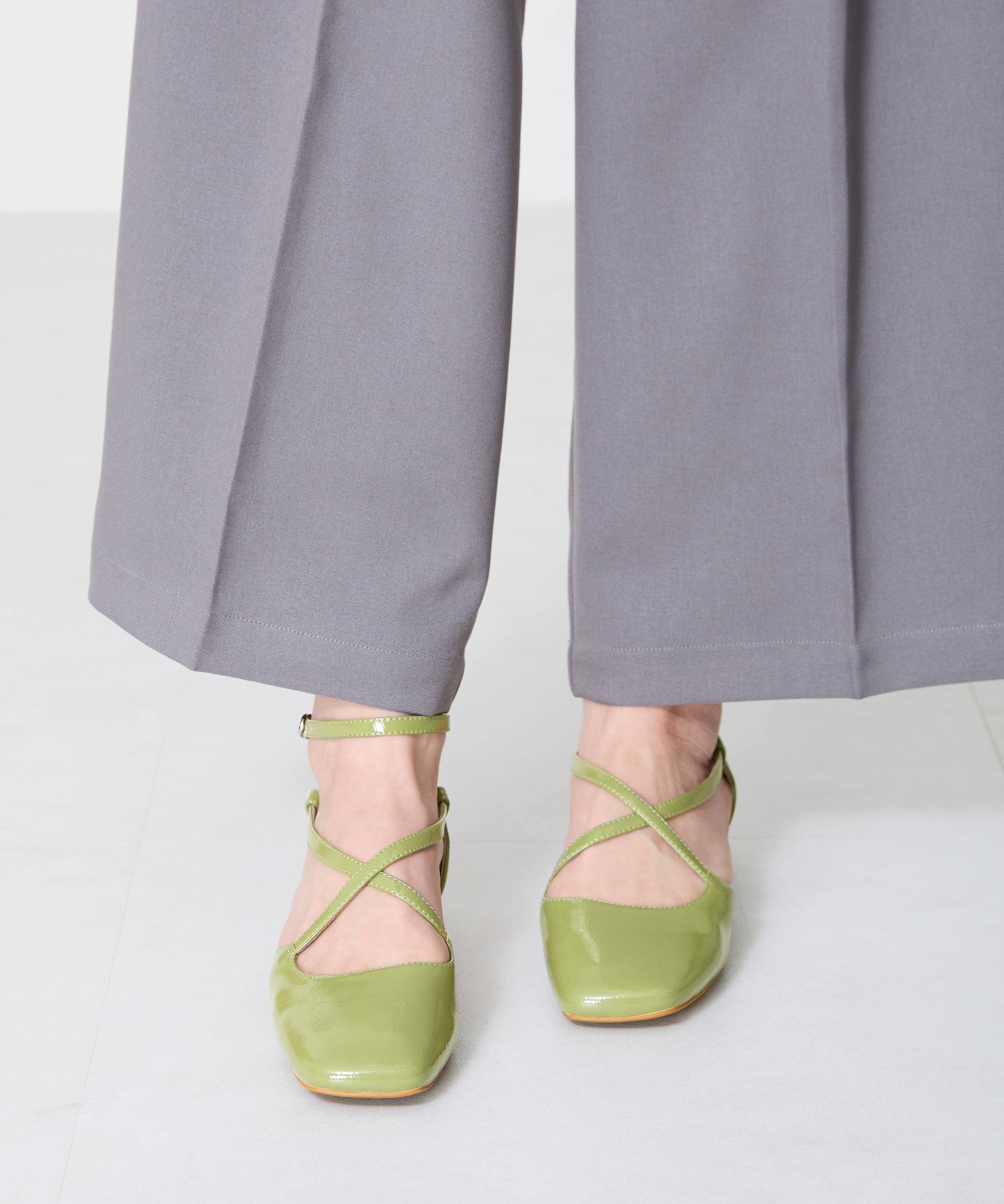 ORiental TRaffic「●2025春夏新作●クロスデザインフラットパンプス/51119」|パンプス|