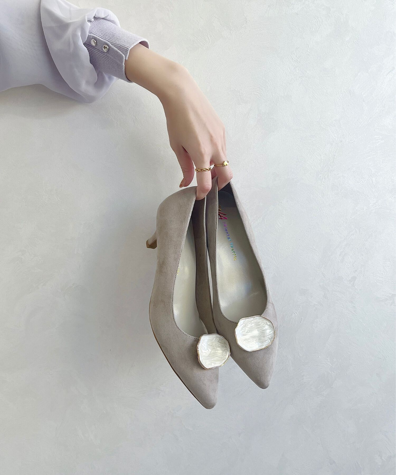 WA Oriental TRaffic「●2025春夏新作●2wayニュアンスモチーフパンプス/52112 人気　トレンド 柔らかい」|パンプス|BEIGE