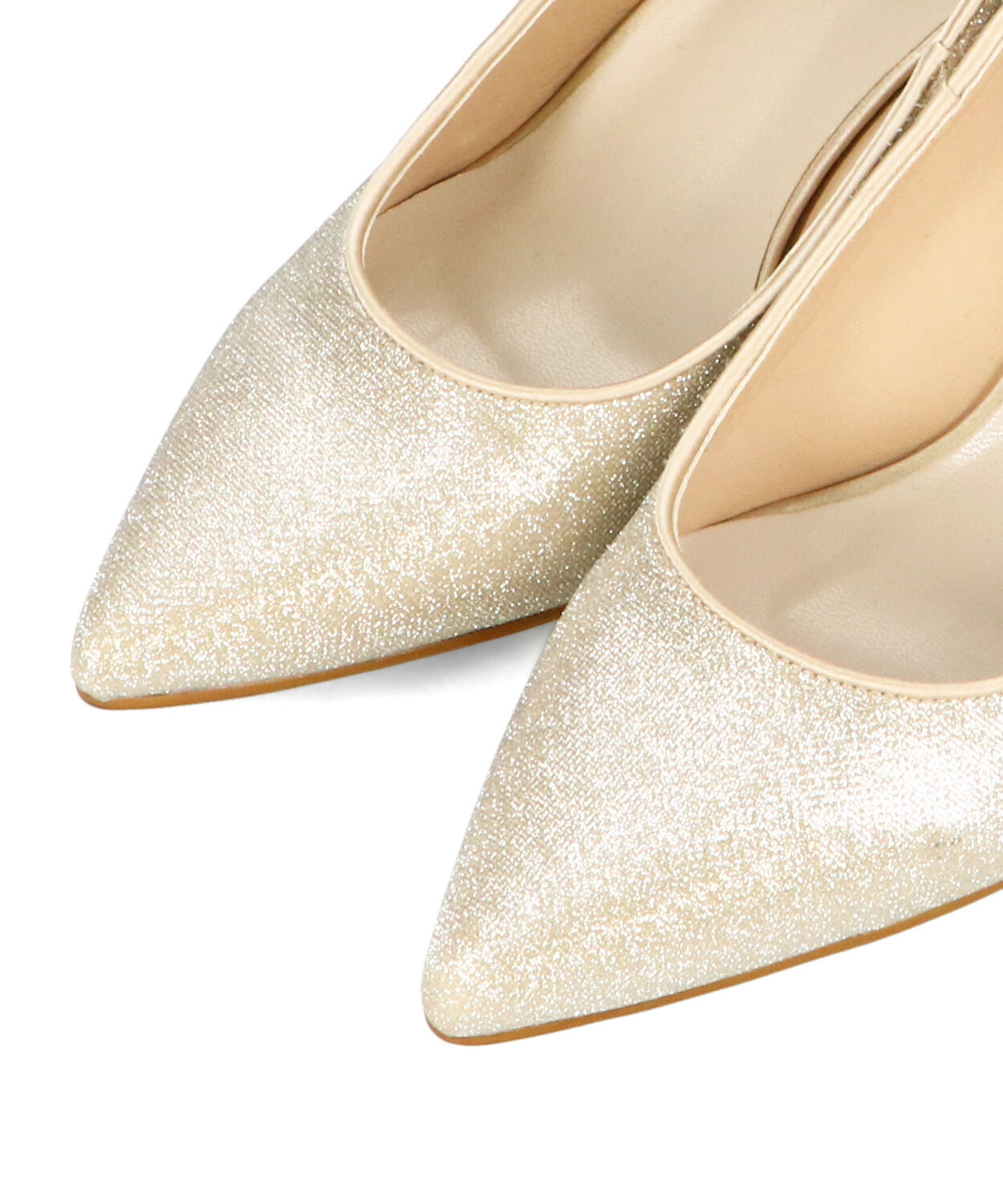 ORiental TRaffic「【オケージョン】 ポインテッドトゥ ラメ ヒール パンプス /MOR112 結婚式 パーティー 二次会」|パンプス|