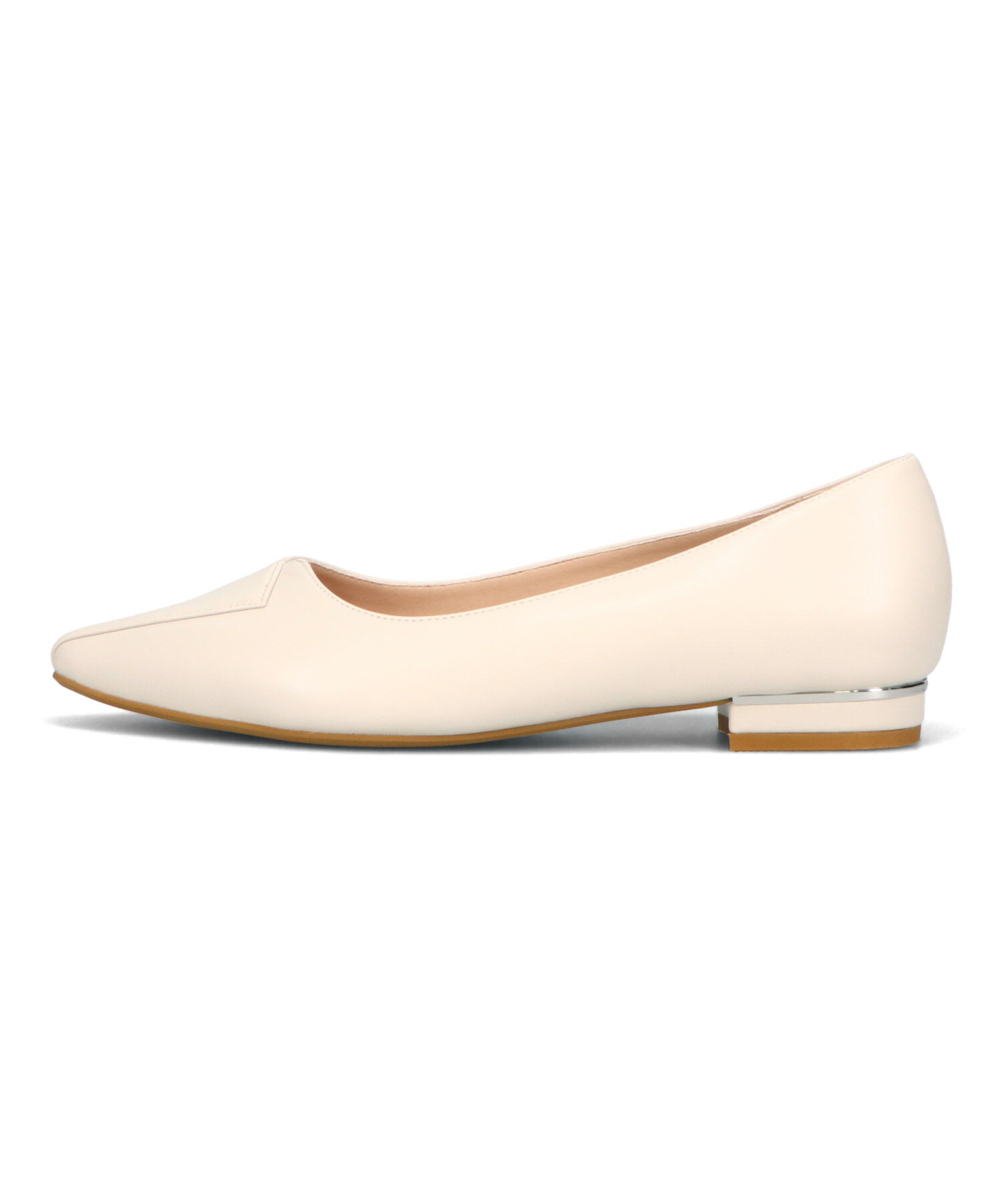 ORiental TRaffic「【WEB限定】アシンメトリーデザイン フラット パンプス /55102 通勤靴 すっきりシルエット」|パンプス|