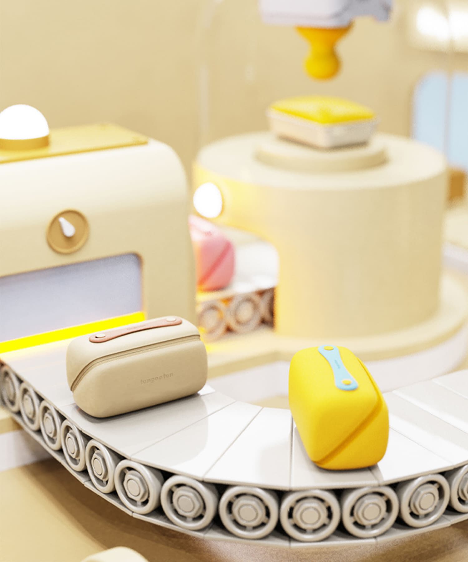 fungoofun「【WEB限定】EVAボックス型マルチポーチ/G-0015 ポーチ 人気 トレンド 売れてる 軽量 柔らかい」|ハンドバッグ|