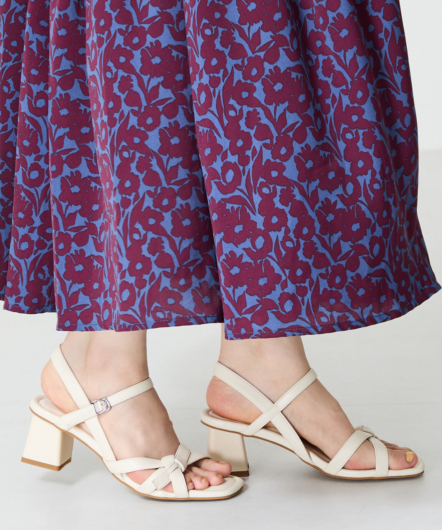 ORiental TRaffic「●2025春夏新作●リボンストラップヒールサンダル/51217 サンダル 人気 売れてる トレンド」|サンダル|