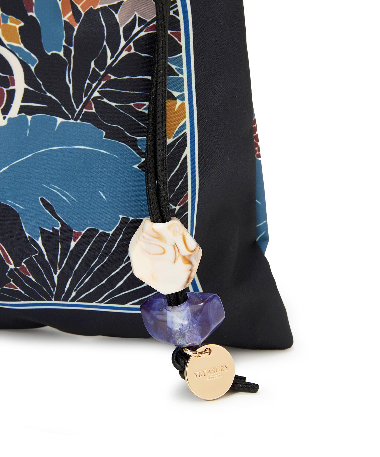 TOPKAPI TREASURE「【TREASURE TOPKAPI】マイルドサテン スカーフ柄 巾着 トート バッグ 」|トートバッグ|