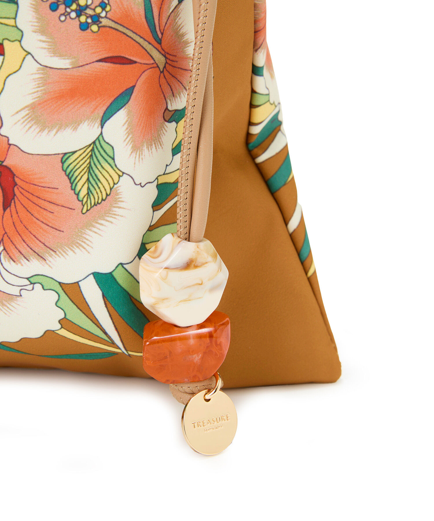 TOPKAPI TREASURE「【TREASURE TOPKAPI】マイルドサテン スカーフ柄 巾着 トート バッグ 」|トートバッグ|