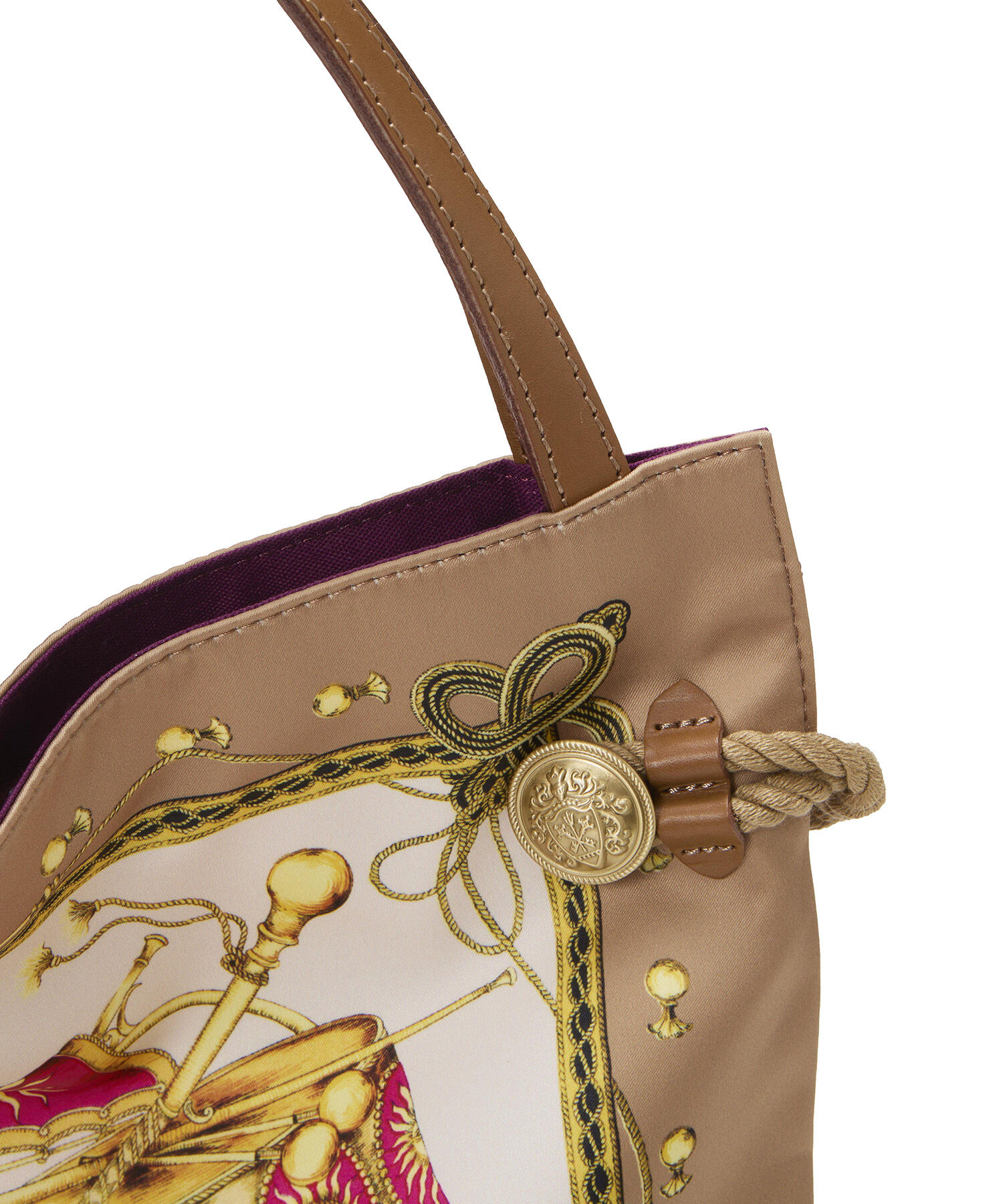 TOPKAPI TREASURE「【TREASURE TOPKAPI】マイルドサテン スカーフ柄 トートバッグ」|トートバッグ|