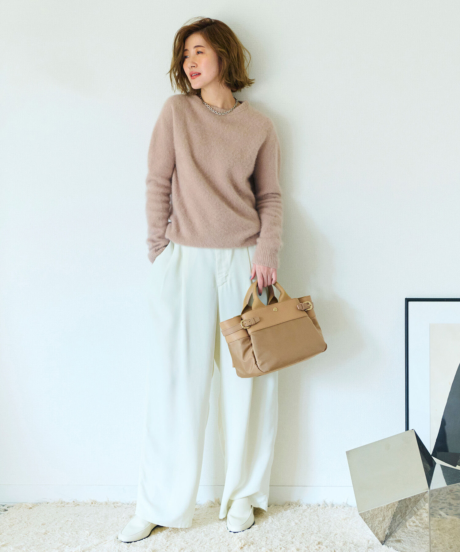 TOPKAPI BREATH「【Breath TOPKAPI】RIPPLE リプル ナイロン コンビ ベルト デザイン ミニ トートバッグ」|トートバッグ|