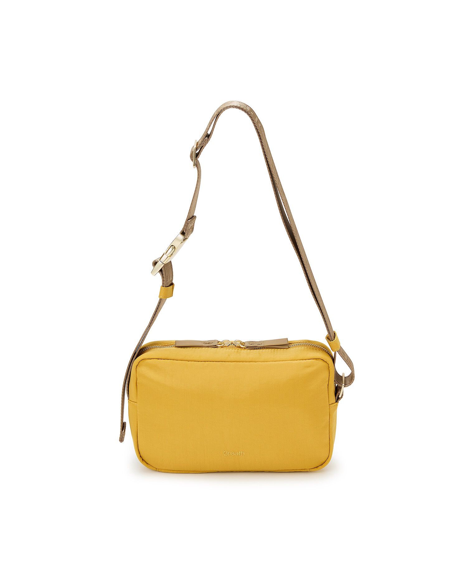 TOPKAPI BREATH「【Breath TOPKAPI】Freely フリーリー ナイロン ロゴテープ  スクエア ショルダーバッグ」|ショルダー・メッセンジャー|イエロー