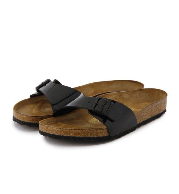 BIRKENSTOCK「【ビルケンシュトック】マドリッド/パテントブラック ビルコフロー/サンダル メンズ/MADRID」|サンダル|パテントブラック