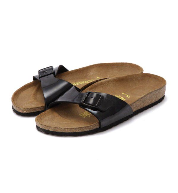 BIRKENSTOCK「【ビルケンシュトック】マドリッド/パテントブラック ビルコフロー/サンダル レディース」|サンダル|