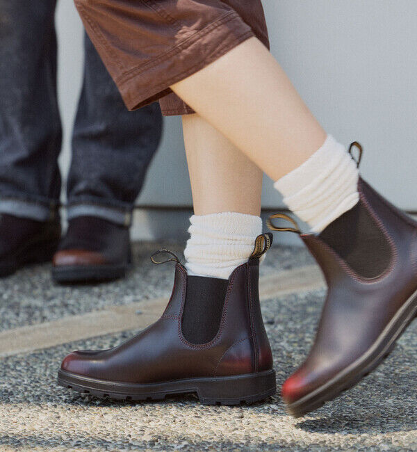 Blundstone「【ブランドストーン】オリジナルス/ボルドーブラッシュ ナチュラルレザー/ブーツ メンズ レディース」|ロングブーツ|ボルドー