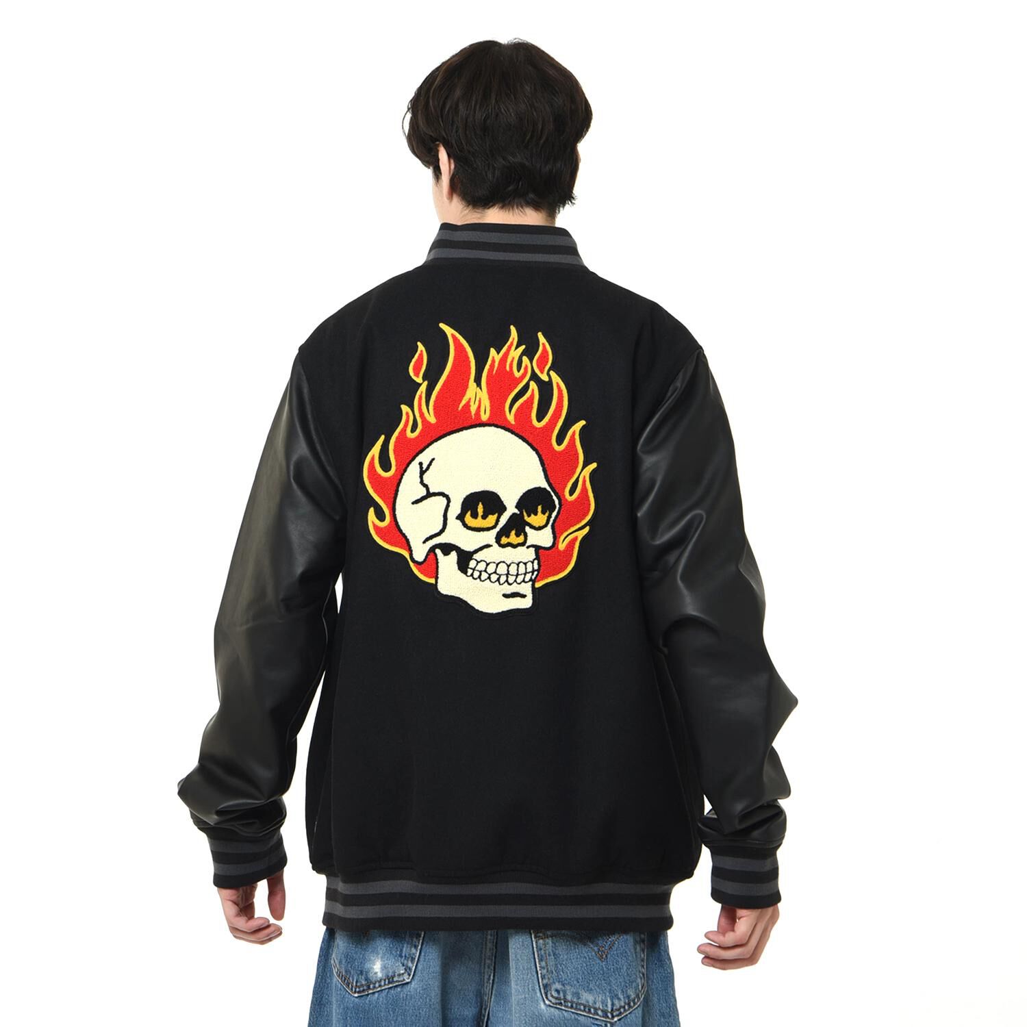 VANS「【VANSｱﾊﾟﾚﾙ】M STEVENS VARSITY JACKET」|ポロシャツ|