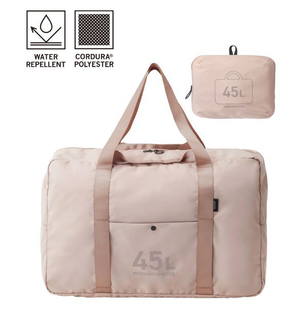 MILESTO「MILESTO UTILITY ポケッタブルボストンバッグ 45L」|ボストンバッグ|グレージュ