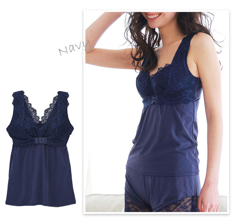 intesucre「アンテシュクレ intesucre お部屋ブラ パッド入りキャミソール S-3L TIK004」|インナー|NB