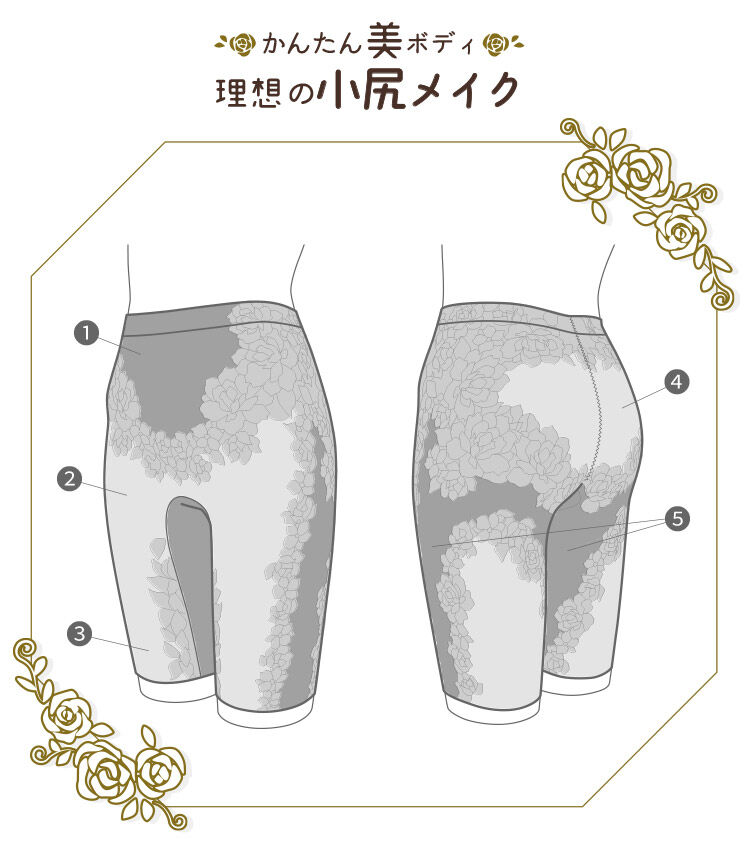 intesucre「アンテシュクレ かんたん美ボディ ロングガードル 58/64/70/76 TGL103」|インナー|