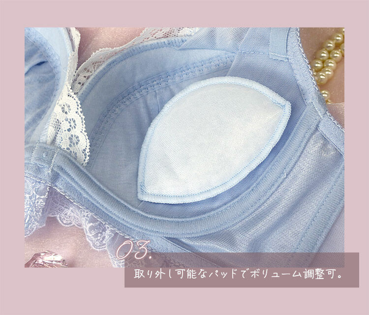 intesucre「アンテシュクレ 毎日フィットブラ すっきり脇高タイプ ブラセット B-F/60-75 IBT387S」|インナー|