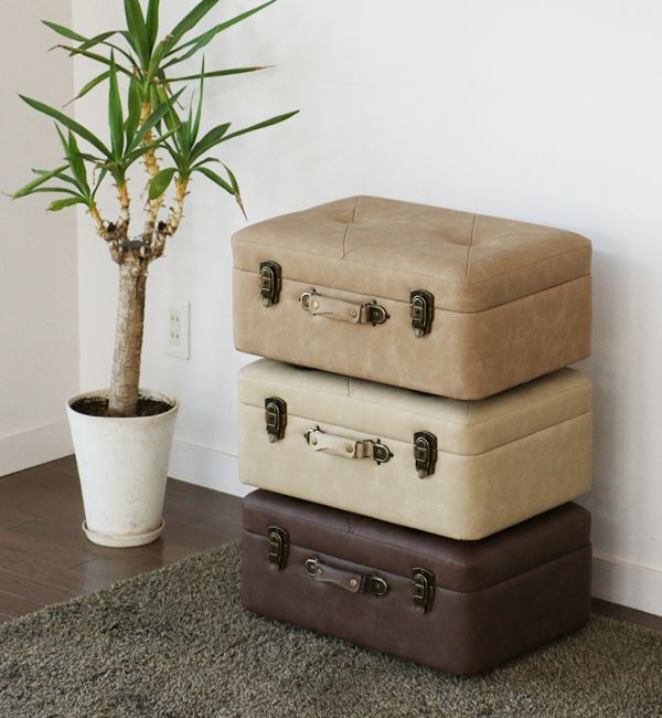 B-COMPANY「おしゃれに収納　Pickトランクスツール」|アート|