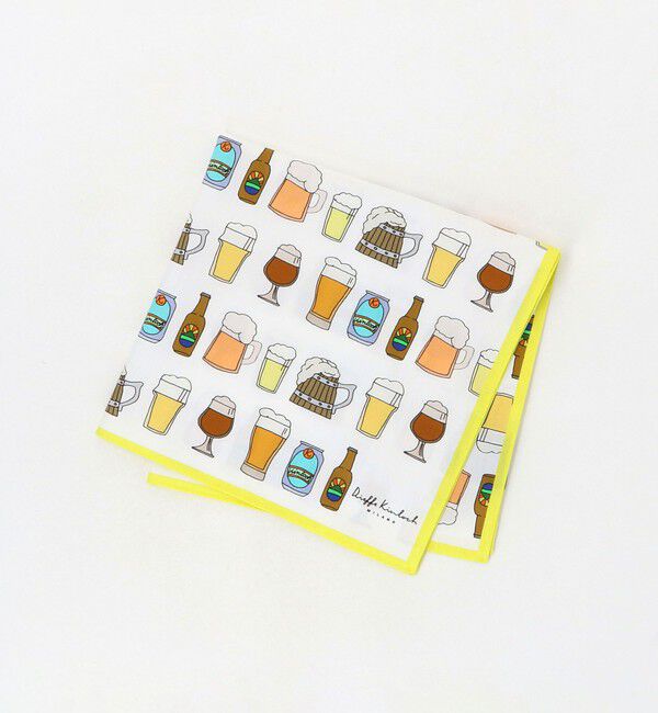 UNITED ARROWS「＜Dieffe Kinloch＞BIG Beer ハンカチ」|ハンカチ|WHITE