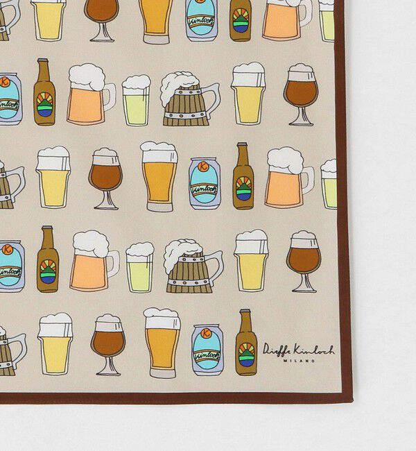 UNITED ARROWS「＜Dieffe Kinloch＞BIG Beer ハンカチ」|ハンカチ|