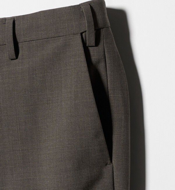 UNITED ARROWS green label relaxing「A+ TWPU チドリ スリム セットアップ パンツ スラックス -ウォッシャブル・ストレッチ・ウエストアジャスタ」|スーツ|