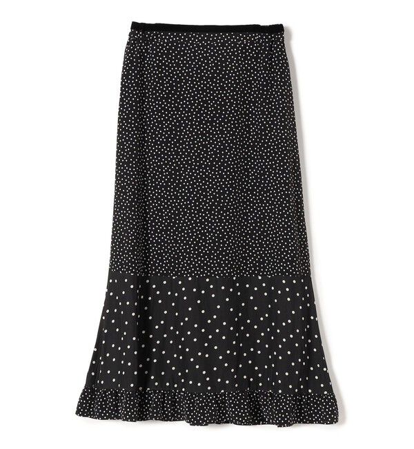 SHIPS for women「〈手洗い可能〉切替 プリント セミフレア スカート」|スカート|