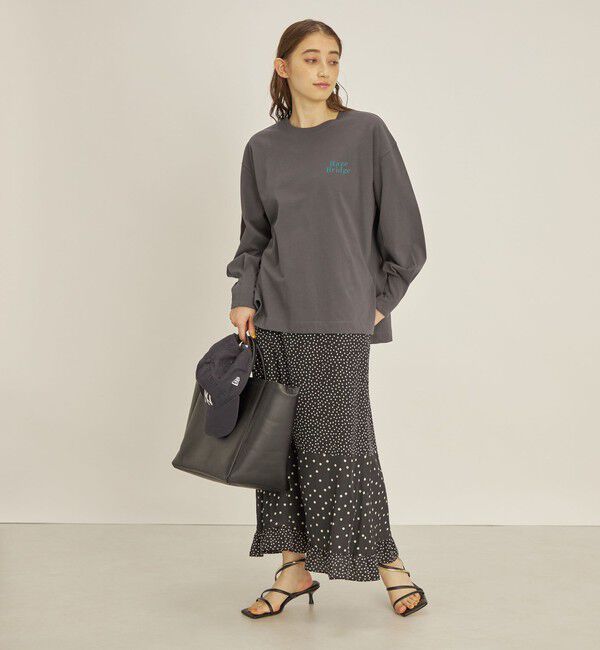 SHIPS for women「〈手洗い可能〉切替 プリント セミフレア スカート」|スカート|