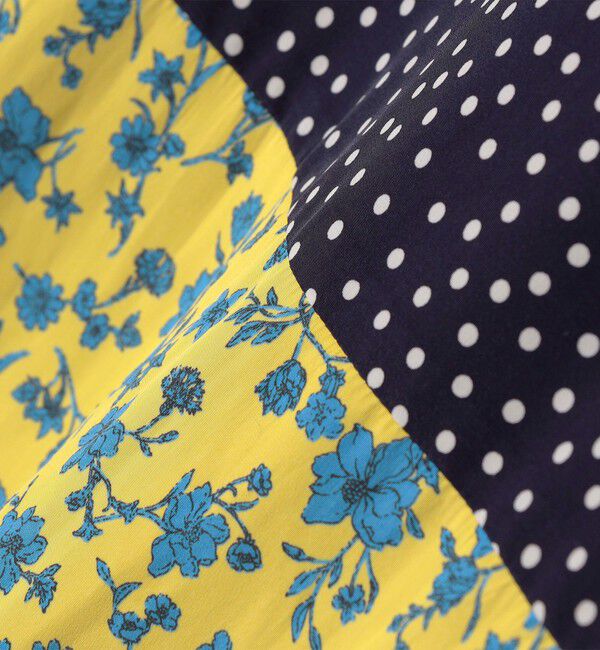 SHIPS for women「〈手洗い可能〉切替 プリント セミフレア スカート」|スカート|