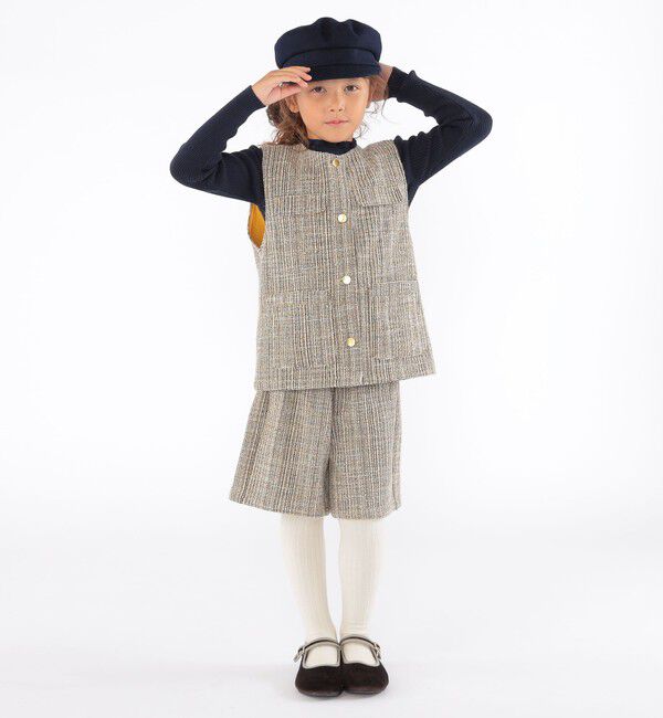 SHIPS KIDS「SHIPS KIDS:100～130cm / ツイード キュロット」|キュロット|