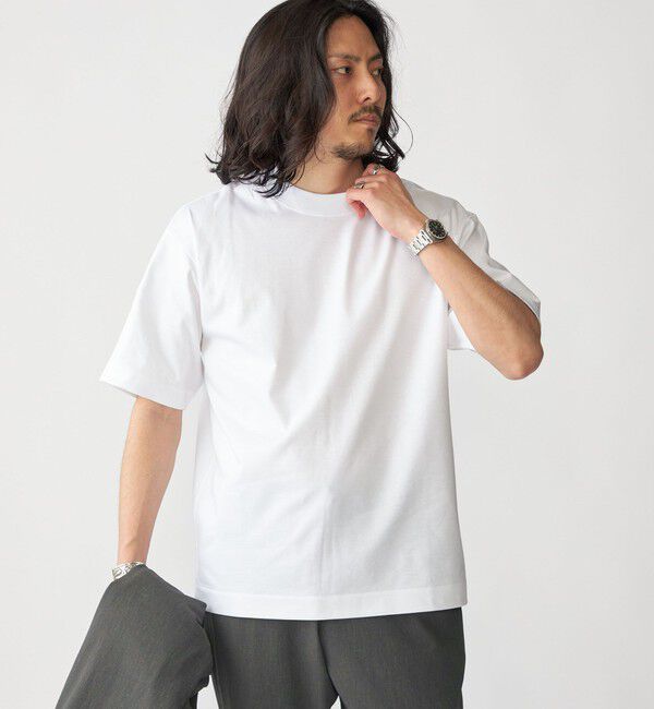 SHIPS「SHIPS: ハイゲージ クルーネック ポンチ Tシャツ」|Tシャツ・カットソー|