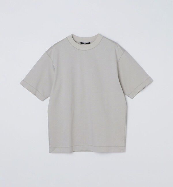SHIPS「SHIPS: ハイゲージ クルーネック ポンチ Tシャツ」|Tシャツ・カットソー|ライトグレー