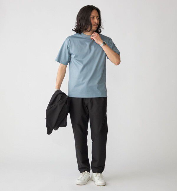 SHIPS「SHIPS: ハイゲージ クルーネック ポンチ Tシャツ」|Tシャツ・カットソー|