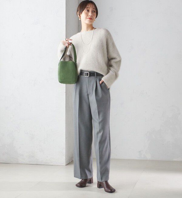 SHIPS for women「〈手洗い可能〉シャーク ツイード タック パンツ」|その他|