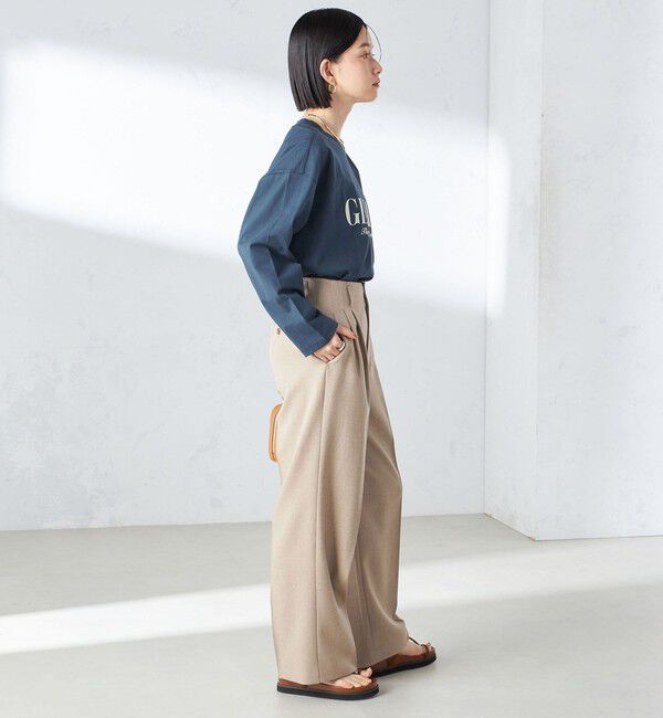 SHIPS for women「〈手洗い可能〉シャーク ツイード タック パンツ」|その他|