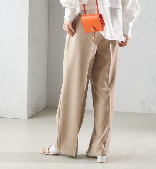 SHIPS for women「〈手洗い可能〉シャーク ツイード タック パンツ」|その他|