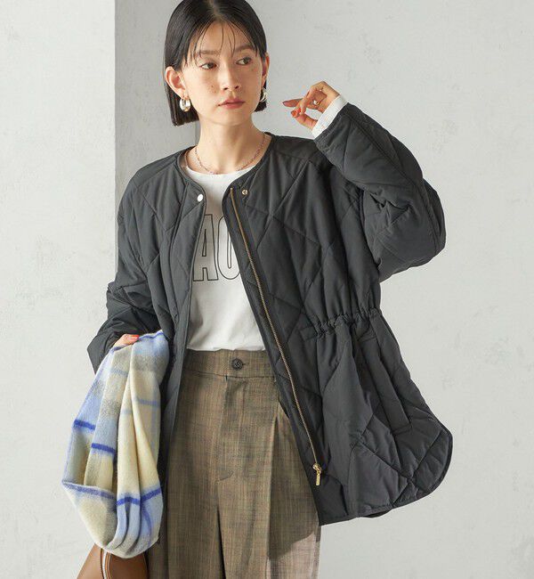 手洗い可能〉キルティング サイドジップ ブルゾン（SHIPS for women