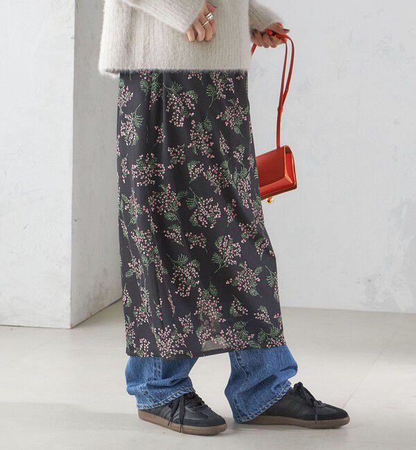 SHIPS for women「〈手洗い可能〉シアー レイヤード プリント スカート」|スカート|