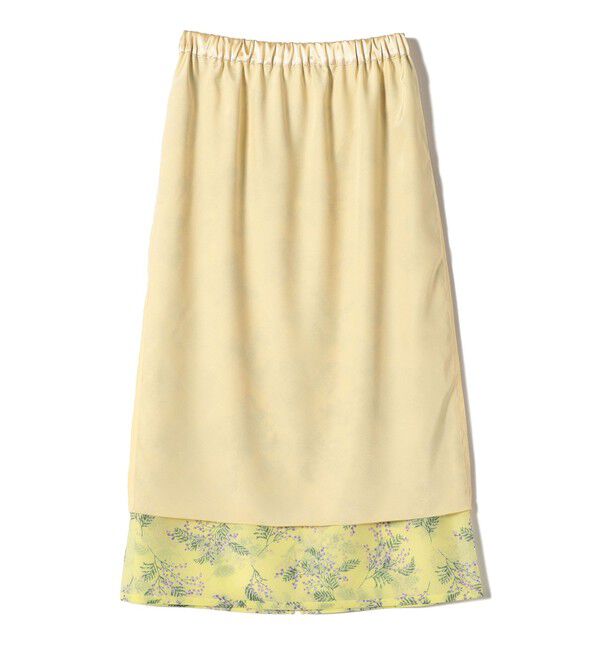 SHIPS for women「〈手洗い可能〉シアー レイヤード プリント スカート」|スカート|