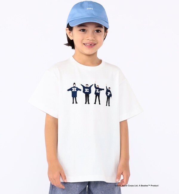 SHIPS KIDS「SHIPS KIDS:100～130cm /【THE BEATLES（ザ・ビートルズ）】半袖 TEE」|Tシャツ・カットソー|オフホワイト