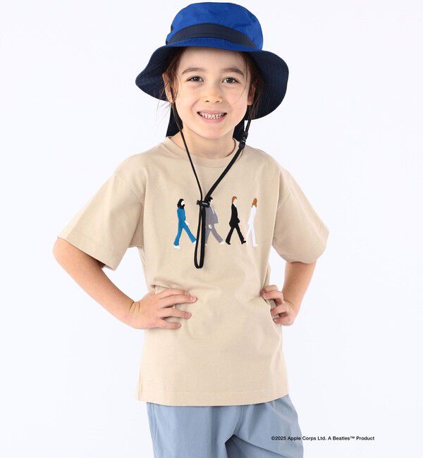 SHIPS KIDS「SHIPS KIDS:100～130cm /【THE BEATLES（ザ・ビートルズ）】半袖 TEE」|Tシャツ・カットソー|ベージュ